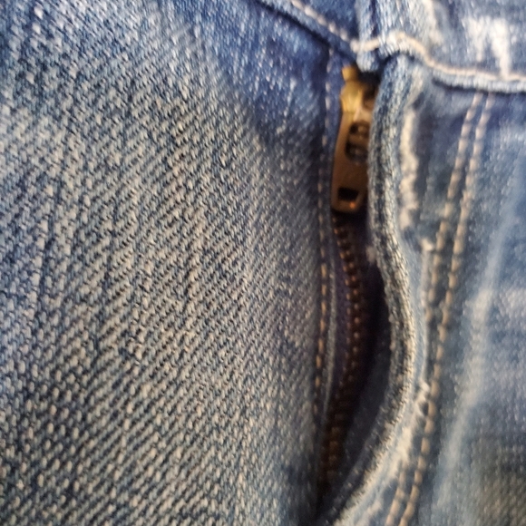 7 for all Mankind distressed straight leg jeans - Picture 5 of 15